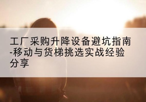 大洼移动式升降机怎么选-工厂采购升降设备避坑指南-移动与货梯挑选实战经验分享